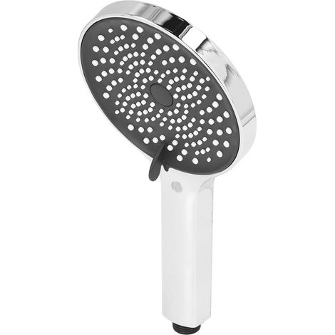 Douchette à main pression puissante raccord G1/2 laiton ABS tête de douche filtrante électrolyse pour bain chromé (1/4)