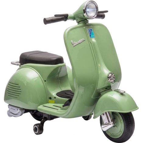 Moto scooter électrique enfant, batterie lithium 7,2V et démarrage progressif, roulettes amovibles, USB et LED, dès 3 ans (1/5)