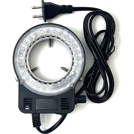 Stereomikroskop mit verstellbarem LED-Ringlicht – schwarz