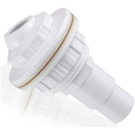 pair Buse D'Entrée De Piscine, buse de refoulement pour piscines à parois en Acier, buse de refoulement avec tête pivotante, buse de refoulement Piscine pour raccord de Tuyau 32mm/38mm