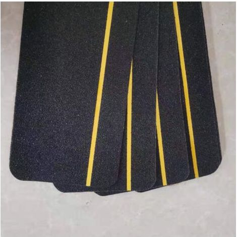 Paquet de 5 bandes de roulement d'escalier antidérapantes avec bandes réfléchissantes, bande antidérapante de meilleure adhérence, bande antidérapante, adhésif à haute Traction pour marche d'e (1/4)