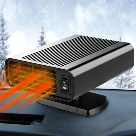 Car Heater-12V Car Heaters for Vehicle,2 in 1 Fast Heating Defrost Defogger 150W Car Heater that Plug in Cigarette Lighter