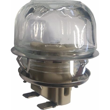 PORTALAMPADA FORNO   VETRO COMPLETO DI LAMPADA G9 25WATT UNIVERSALE VARIE MARCHE