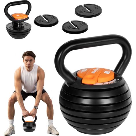 Kettlebell Rebel Active RBA-2324-18 in ghisa regolabile, 18 kg (5901890111577) (1/5)