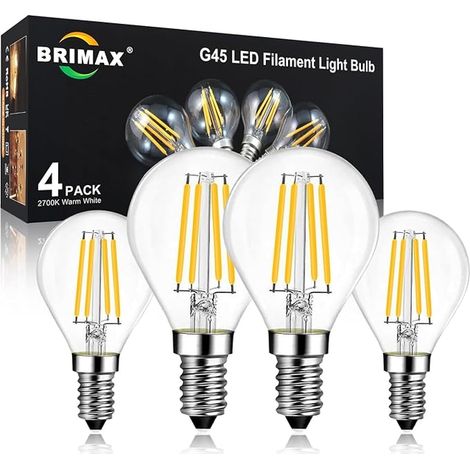 Dimmable LED Filament Bulb G45 E14 6W 600LM 2700K (1/5)