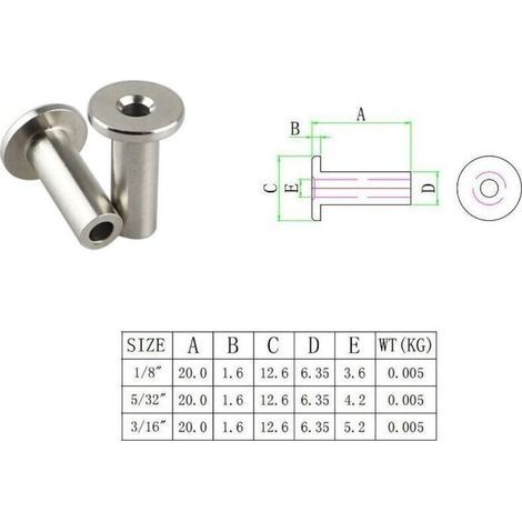 Memkey – 30er-Pack Schutzhüllen aus Edelstahl 316 – Für 3/16-Zoll-Kabelgeländer – Korrosionsbeständig (1/3)