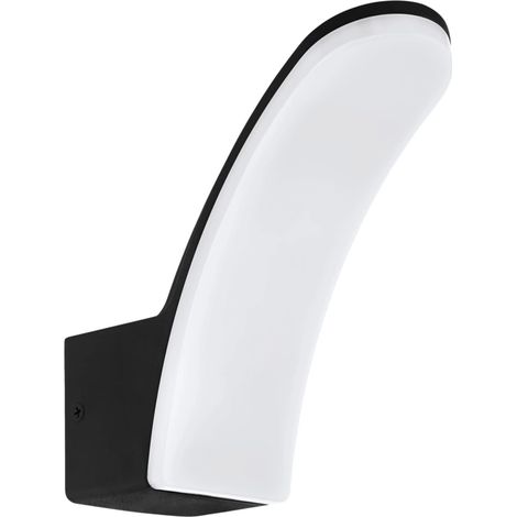 applique led da esterno eglo "fiumicino" nero 3000k (1/8)
