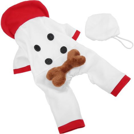 Ensemble de vêtements chauds, confortables et tendance pour animaux de compagnie, comprenant un bonnet de Noël pour chiens de petite, moyenne et grande taille (M). (1/5)