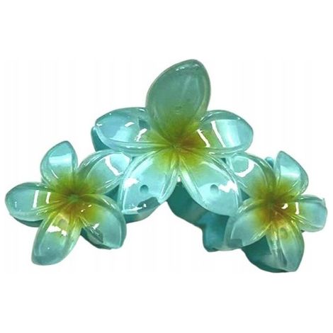 Ecarla Dreifach-Blumen-Haarspange Blau SP388 (1/2)