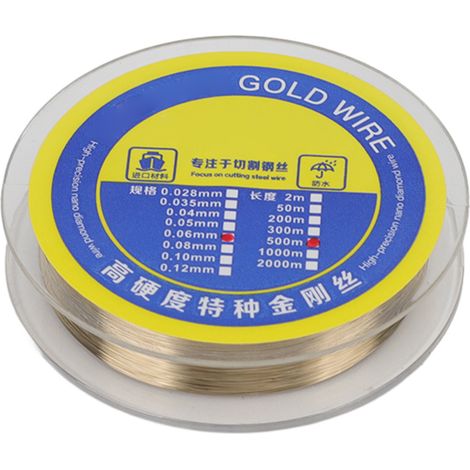 Fil de séparation pour écran LCD, 0,06 mm, en acier allié au tungstène haute résistance à la traction et à l'usure, longueur : 1 000 m / 3 280,8 pi (1/5)