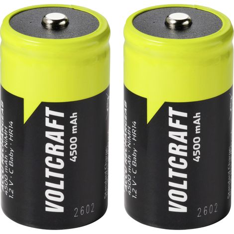 VOLTCRAFT Baby (C)-Akku NiMH 4500 mAh 1.2 V Ready to use 2 St. (1/4)