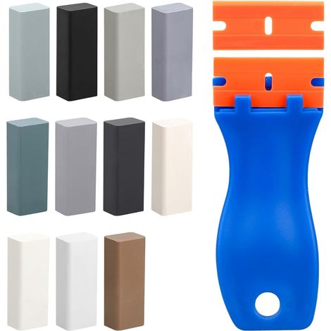 Kit de Réparation de Cire dure, Cire de réparation de meubles pour Bois/Carrelage/Parquet/Laminé/Vinyle/Linoleum, Mastic de Cire pour les Rayures et les Trous tous les Meubles en Bois, Sol (1/5)