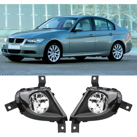 Blocs optiques antibrouillard automobiles (gauche et droite, vendus par paire sans ampoules) compatibles avec BMW Série 3 E90 E91 2009-2011 (Référence d'origine : Gauche : 63177199893, Droite : 631771 (1/5)