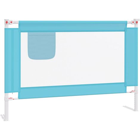 Maison Exclusive - Kleinkind-Bettschutzgitter Blau 100x25 cm Stof (1/5)