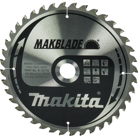 Makita Makblade SAEGE Blade, 260 x 30 mm – 40T B 32770