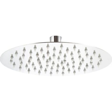 25cm Round Shower Head Rainfall Shower Head 304 Stainless Steel Suitable for Bathroom LOY (1/4)
