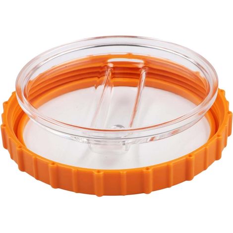 Couvercle de pré-filtre de pompe à sable, compatible avec les modèles 58486 58497 58499, écrou ABS orange avec couvercle transparent, accessoire de rechange pour piscine (1 pièce) (1/4)
