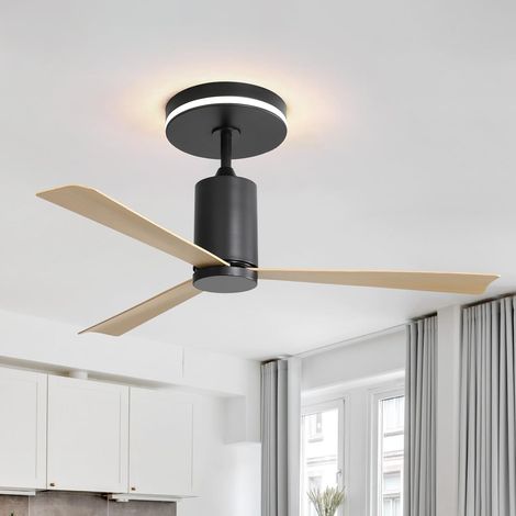 Ventilatore da soffitto 132 cm con luce LED 18 W, motore DC reversibile, telecomando, 6 velocità, timer, silenzioso 35 dB (1/5)