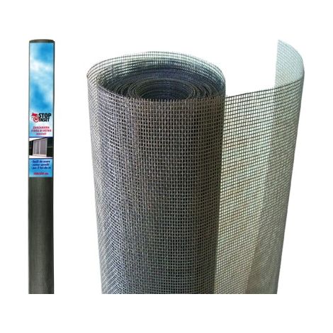 ZANZARIERA FIBRA GRIGIO MINIRO H1X2,5M