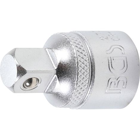 Adaptador BGS cromo mate 10 (3/8) exterior - 12,5 (1/2) interior - 270
