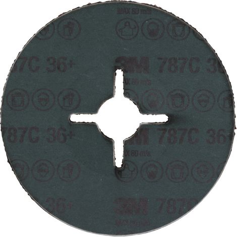 3M Fiberscheibe (CER) 787C, 125 mm Durchmesser, Körnung: 80