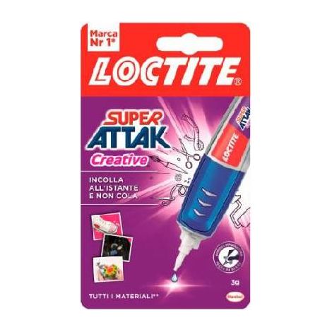 12 x LOCTITE SUPER ATTAK CREATIVE Contenance : 3 g