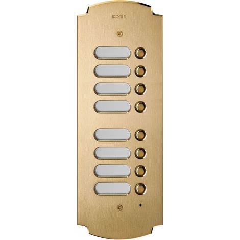 VIMAR - 41643 Placca Patavium 2F+ 8 puls.suppl. ottone
