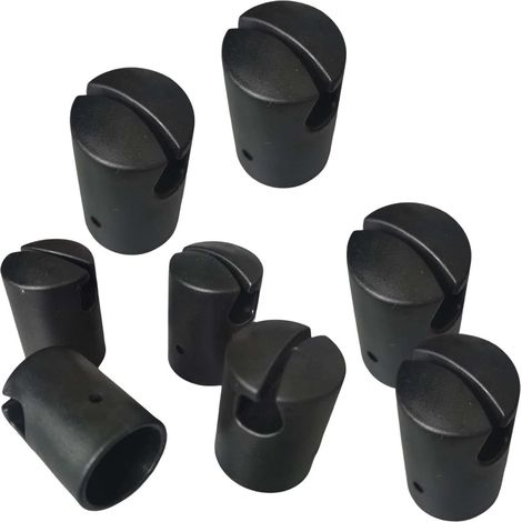 MINKUROW, 8 piezas, tapas de poste universales para trampolín, para placa de acero, sistema de anillo superior, tapas de extremo plano, accesorio de poste (1/5)