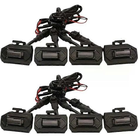NOUVEAU - Lot de 4 feux de calandre avant à LED pour Toyota Tacoma Raptor TRD Off Road Sport (Jaune) (1/5)