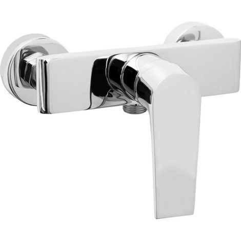 Go by Van Marcke Mitigeur de douche monocommande entraxe 15 cm disques céramiques inclus rosaces et raccords chrome (1/2)