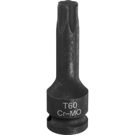 Embout Torx T60 1/2" à 6 Pans pour Douille d'Impact en Acier CR-MO Allongée pour Clé à Cliquet Électrique pour Vis de Fixation (1/5)