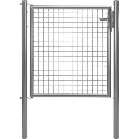 ALBERTS Wellengitter-Einzeltor, zinkp.ant.met.Kst.b., B Mitte-Mitte Pf.1000mmH1000mm (1/3)