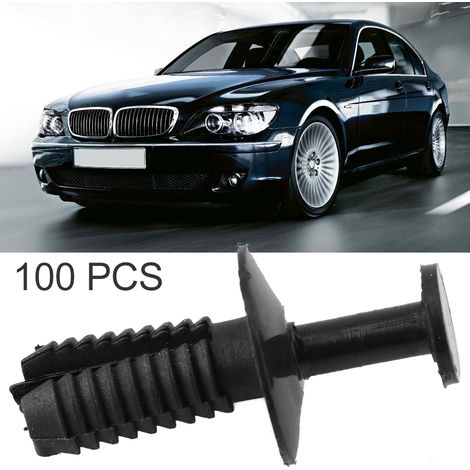 Attache de garniture de coffre, clip de fixation pare-chocs assortis pour BMW, 100 pièces, rivets poussoirs auto, agrafes de maintien (1/5)
