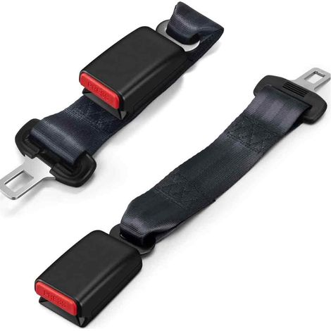2Pcs Rallonge de Ceinture de Clip de Ceinture de Sécurité Sangle dExtension Confortable (23CM) (1/5)