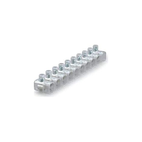 Confezione Morsetti a Stecche da 10 Pezzi, Trasparente isolante per cavi elettrici fino a 6 mm