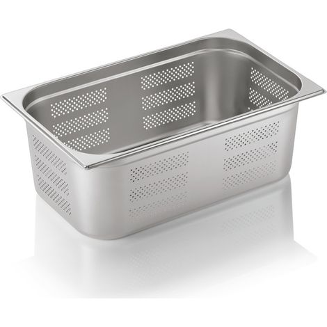 Bac inox perforé fond et côtés GN 1/1 H 200 mm 28 ltr GN CORE - Was Germany (1/2)