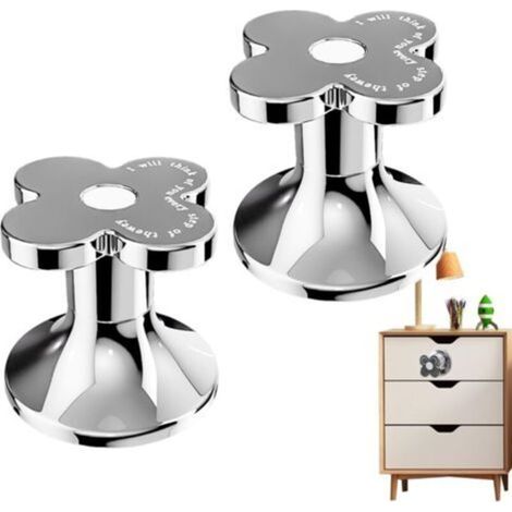 Bardusch Bouton poussoir de toilette, bouton de réservoir de toilette - Poussoir d'aide au bouton de chasse d'eau des toilettes en forme de fleur - Poignée accessoire adhésive, outil de presse de toil (1/5)