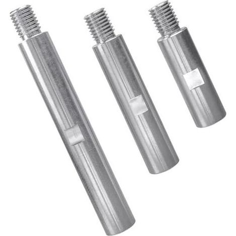 Lntyq 3PCS Tige d'extension de Meuleuse d'angle en Alliage d'aluminium M14 Rallonge de Meuleuse d'angle 75mm100mm 140mm Levier Adaptateur de Filetage M14 pour Outils de Polissage et Meulage (1/4)