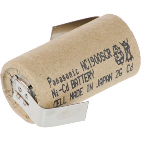 Panasonic Akku Sub-C 1,2V 1900mAh NC-1900SCR, Pappmantel Z Lötfahne