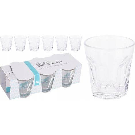Verres à vodka et à liqueur, lot de 6 (40 ml) (1/2)