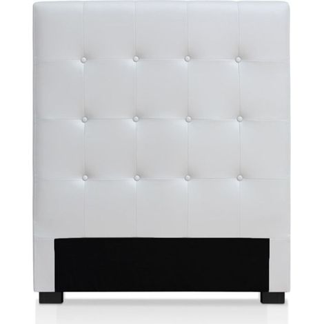 Tête de Lit Capitonnée "Amor" 90cm Blanc