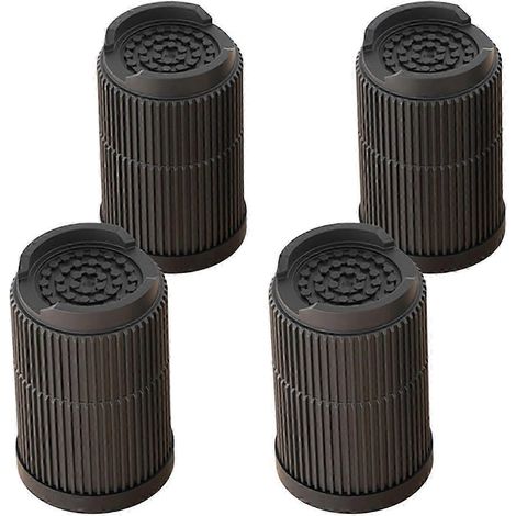 Rehausseur/amortisseur de hauteur réglable, ensemble de rehausseurs stables pour table basse (4 pièces), compatible avec les tables et les canapés, multicolore, noir, 7,1 cm. (1/5)