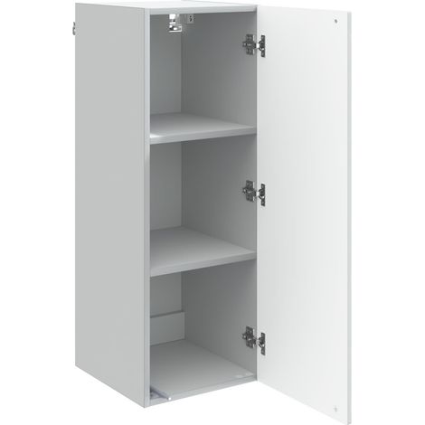 Armadietto a muro Mobiletto a muro Bianco 33 x 34,5 x 90 cm Legno ingegnerizzato DAS642063 (1/5)