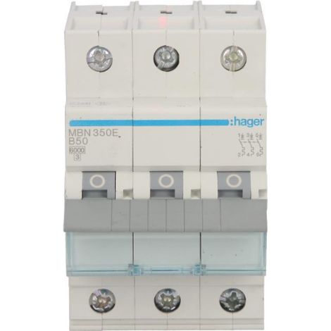 Interruttore di sovracorrente 3P B 50A 6kA AC MBN350E