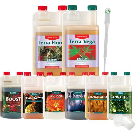Canna 8-Teiliges Dünger Set – Pflanzen Nährstoffe Set (1/2)