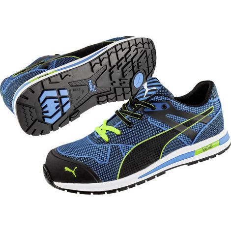 [GEBRAUCHT] B-Ware PUMA Sicherheitsschuh S1P Blaze Knit Low 643060-39 blau schwarz Größe 39 1 St. (1/2)