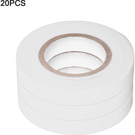 Confezione da 20 nastri da giardino elastici per prevenire la senescenza, bianchi, ideali per viti, pomodori e cetrioli.