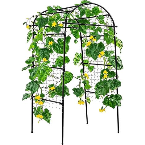Soporte para plantas trepadoras, enrejado alto en forma de U, diseño resistente a la intemperie, 9080205 cm. (1/2)