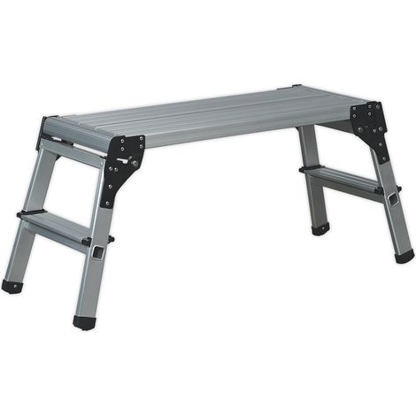 Sealey Aluminium 2-Tread Folding Platform - EN 131-4 APS2
