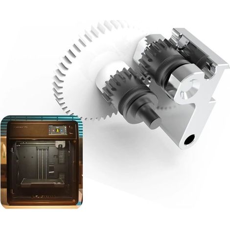Tête d'extrusion pour imprimante 3D FLASHFORGE Adventurer 5 m Nano revêtement poignée hélicoïdale (1/5)
